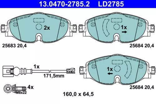 Brake Pad Set, disc brake