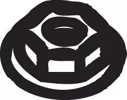 Nut, exhaust manifold