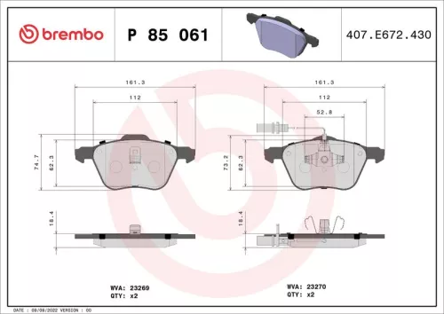 Brake Pad Set, disc brake