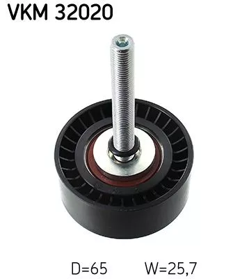 Deflection/Guide Pulley, V-ribbed belt