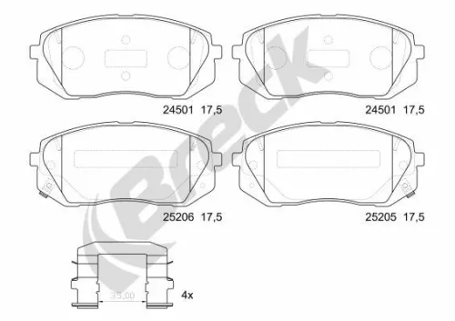 Brake Pad Set, disc brake