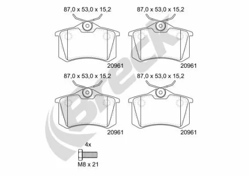 Brake Pad Set, disc brake