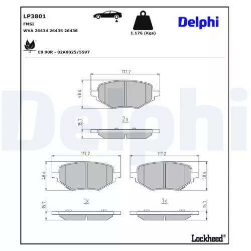 Brake Pad Set, disc brake