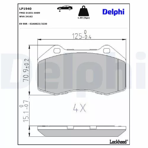 Brake Pad Set, disc brake