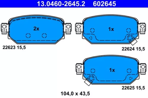 Brake Pad Set, disc brake