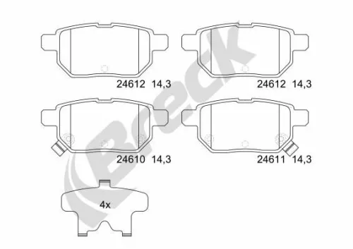 Brake Pad Set, disc brake