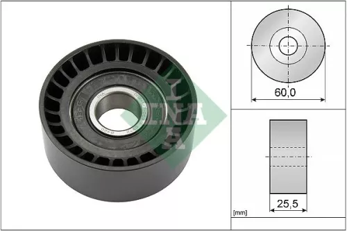Deflection/Guide Pulley, V-ribbed belt