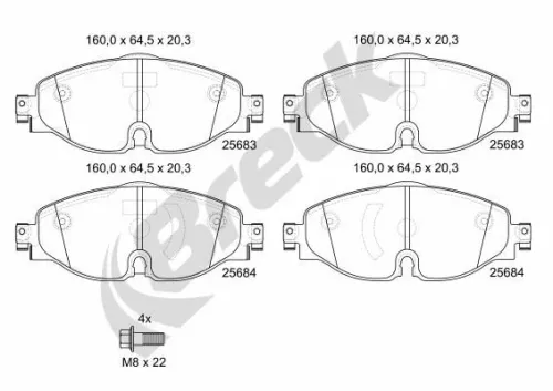 Brake Pad Set, disc brake