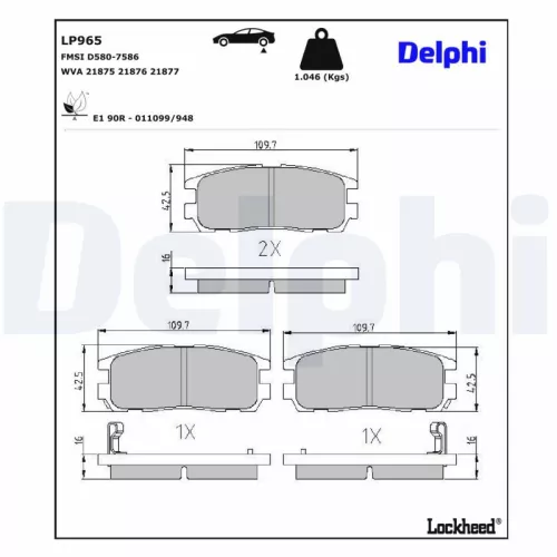 Brake Pad Set, disc brake
