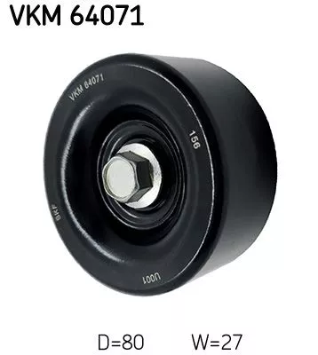 Deflection/Guide Pulley, V-ribbed belt