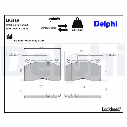 Brake Pad Set, disc brake