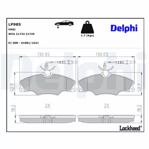 Brake Pad Set, disc brake